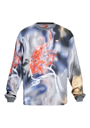 Diesel T-Boxt Ls V4 long sleeve graphic T-Shirt - Grey