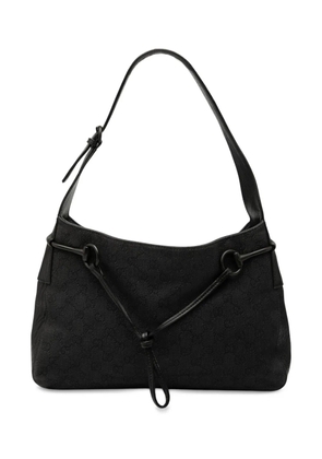 Gucci Pre-Owned 2000-2015 GG Denim Horsebit shoulder bag - Black