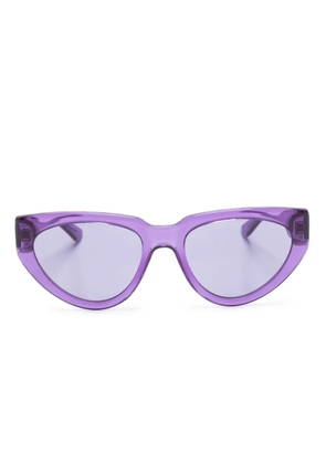 Karl Lagerfeld logo-print cat-eye sunglasses - Purple