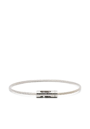 Le Gramme 8g punched cable bracelet - Silver