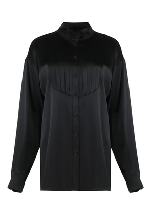 Les Filles d'Eva buttoned pleated-detail shirt - Black