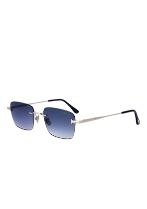 TOM FORD Eyewear Jake rectangle-frame sunglasses - Silver