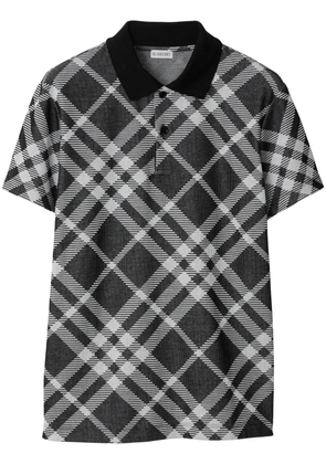 Burberry Vintage Check cotton polo shirt - Black