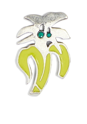 Palm Angels Jimmy palm tree pin - Yellow