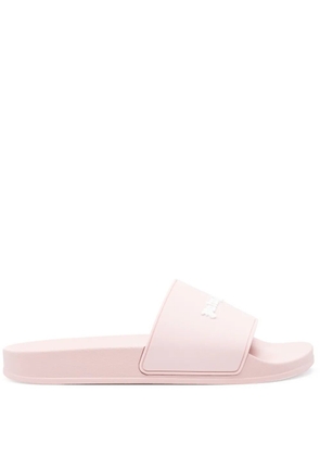 Palm Angels monogram-embossed pool slides - Pink
