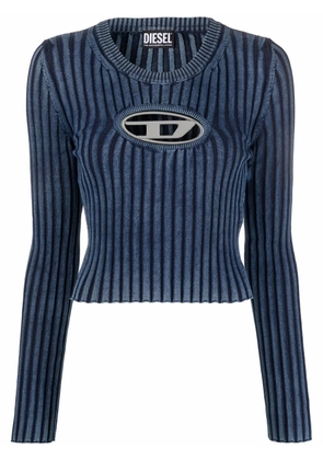 Diesel M-Anchor logo-plaque cut-out top - Blue