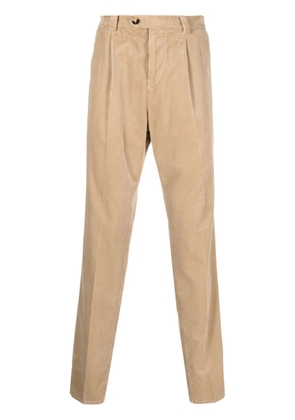 Brunello Cucinelli straight-leg corduroy trousers - Neutrals