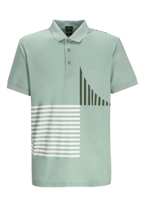 BOSS Paddy graphic-print polo shirt - Green