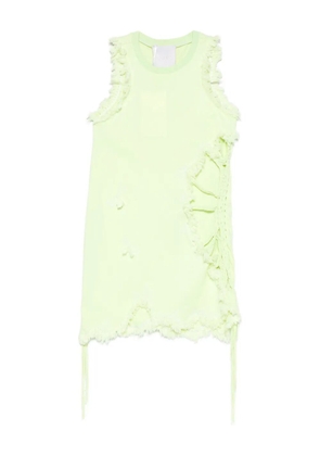 Loulou frayed dress - Green