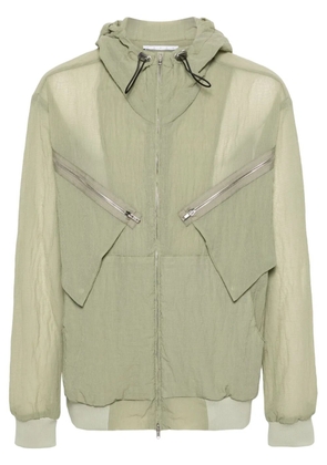 RANRA Risar ripstop hooded jacket - Green