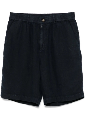 Brunello Cucinelli linen bermuda shorts - Blue