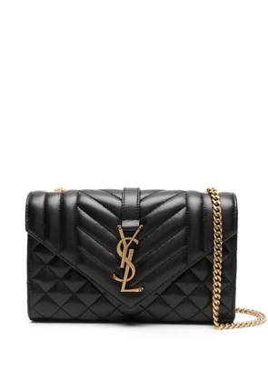 Saint Laurent small Envelope quilted shoulder bag - Black