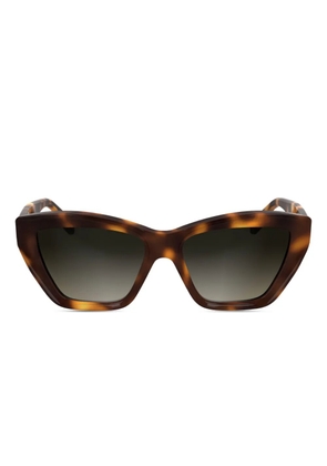 Karl Lagerfeld logo-print sunglasses - Brown