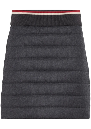 Brunello Cucinelli padded-design mini skirt - Grey