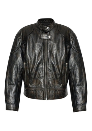 STAND STUDIO Alita zip-fastening leather jacket - Black