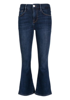 FRAME Le Crop mid-rise bootcut jeans - Blue
