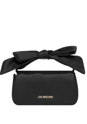 Love Moschino bow chain tote bag - Black