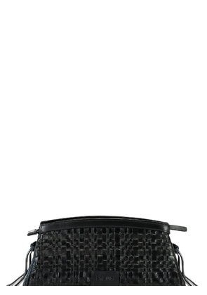 STAUD Maude woven clutch bag - Black