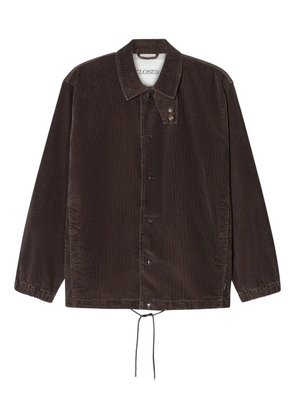 Closed corduroy jacket - Brown