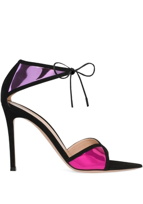 Gianvito Rossi 105mm Confetti ankle-tie heeled sandals - Black