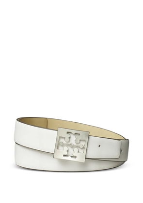 Tory Burch logo-buckle belt - White