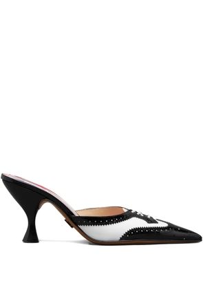 Thom Browne shearling strap mules - Black