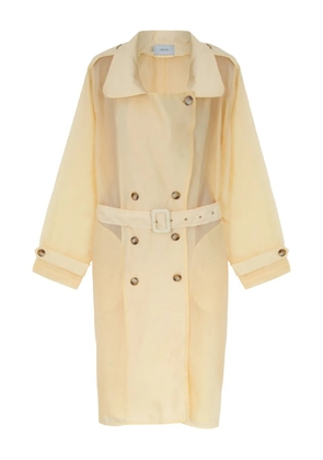 Isolda Oásis belted double-breasted coat - Yellow