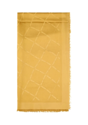Longchamp fringed scarf - Yellow