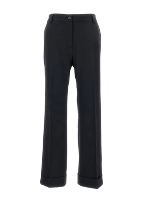Alberto Biani cuffed trousers - Black