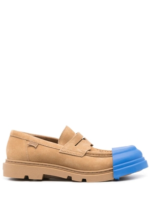 Camper Junction contrast-toecap loafers - Brown