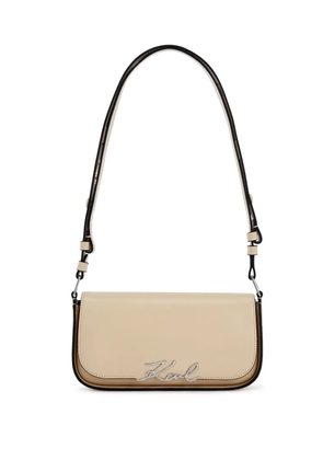 Karl Lagerfeld Signature crossbody bag - Neutrals