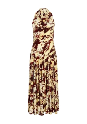 Proenza Schouler Adelide printed-pattern midi dress - Neutrals