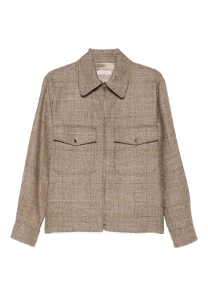 Antonelli zip-fastening shirt jacket - Brown