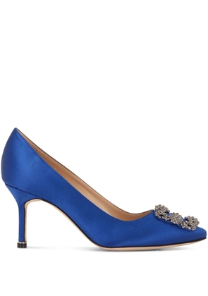 Manolo Blahnik Hangisi pointed pumps - Blue