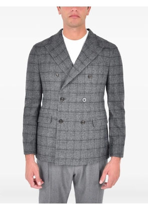 Boglioli double-breasted check jacket - Grey