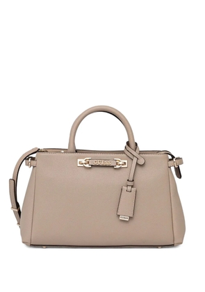 GUESS USA logo-plaque crossbody bag - Neutrals