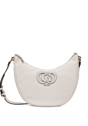GUESS USA logo-patch crossbody bag - White