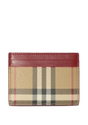 Burberry check card holder - Neutrals