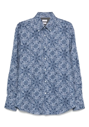 Brunello Cucinelli paisley-print shirt - Blue