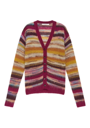 MALIPARMI striped cardigan - Red