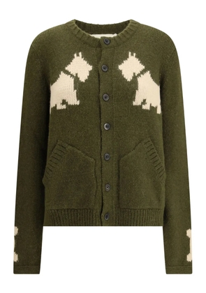 Baziszt Bobby wool cardigan - Green