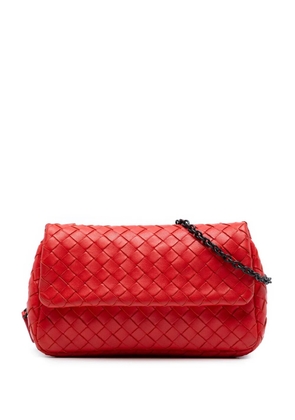 Bottega Veneta Pre-Owned 2012-2025 Mini Nappa Intrecciato Expandable Chain crossbody bag - Red