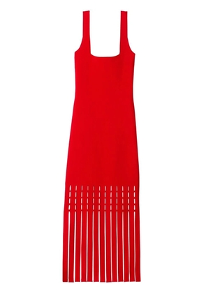 St. John eyelet-knit maxi dress - Red