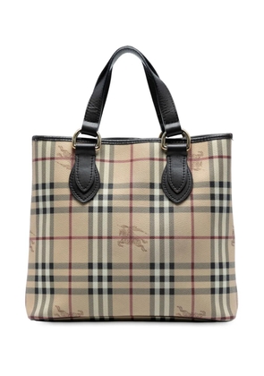 Burberry Pre-Owned 2000-2017 Haymarket Check Coated Canvas tote bag - Brown