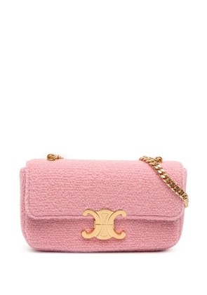 Celine Pre-Owned 2022 Tweed Claude Chain shoulder bag - Pink