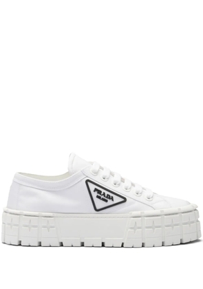 Prada Double Wheel flatform sneakers - White