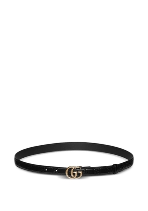 Gucci Double G buckle leather belt - Black