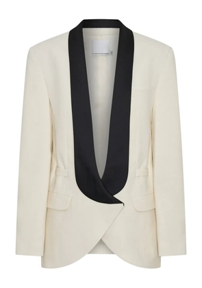 Christopher Esber contrast-lapel tuxedo blazer - White