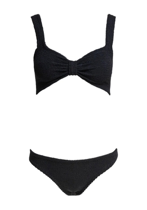 Hunza G Bonnie crinkle-textured bikini - Black
