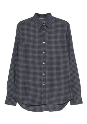 Canali checked shirt - Blue